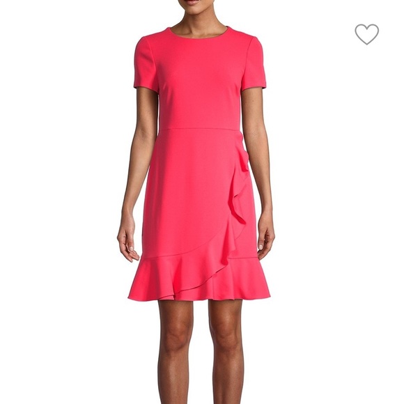 Karl Lagerfeld Paris Ruffled A Line Dress Size 6 - Picture 1 of 5